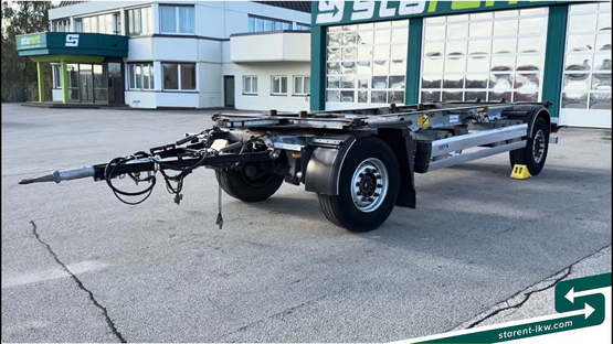 Schmitz Lafette AWF 18 BDF – Wechselrahmen Verzinkten Rahmen TÜV 03/2027 TR26274 www.starent-lkw.com