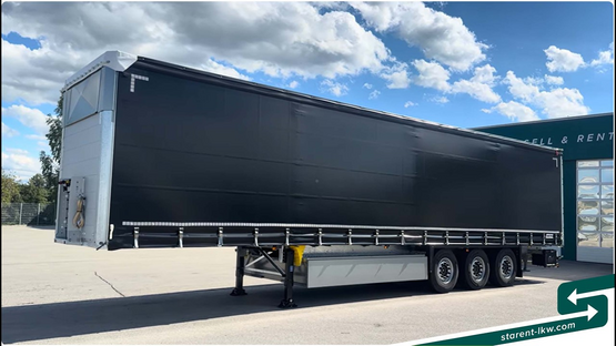 Schmitz Hubdach Liftachse Palettenkasten LED XL- und Getränkezert. MIETE TR26253www.starent-lkw.com