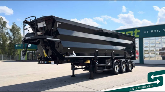 Stas Stahlkippauflieger Schrott 55m³ Alu Lifta. Luftrüttler TÜV 05/27 MIETE TR26210 starent-lkw.com
