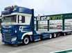 DAF XF SSC 530 FMS-Aufbau + Hangler Plateuanhänger LKW26044 www.starent-lkw.com