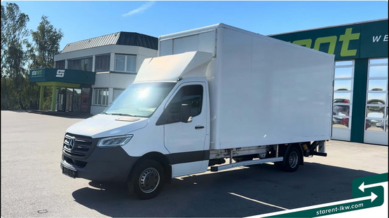 MB Sprinter 516CDi Kofferaufbau Ladebordwand Zwillingsreifen Klima Kam. VAN26024 www.starent-lkw.com